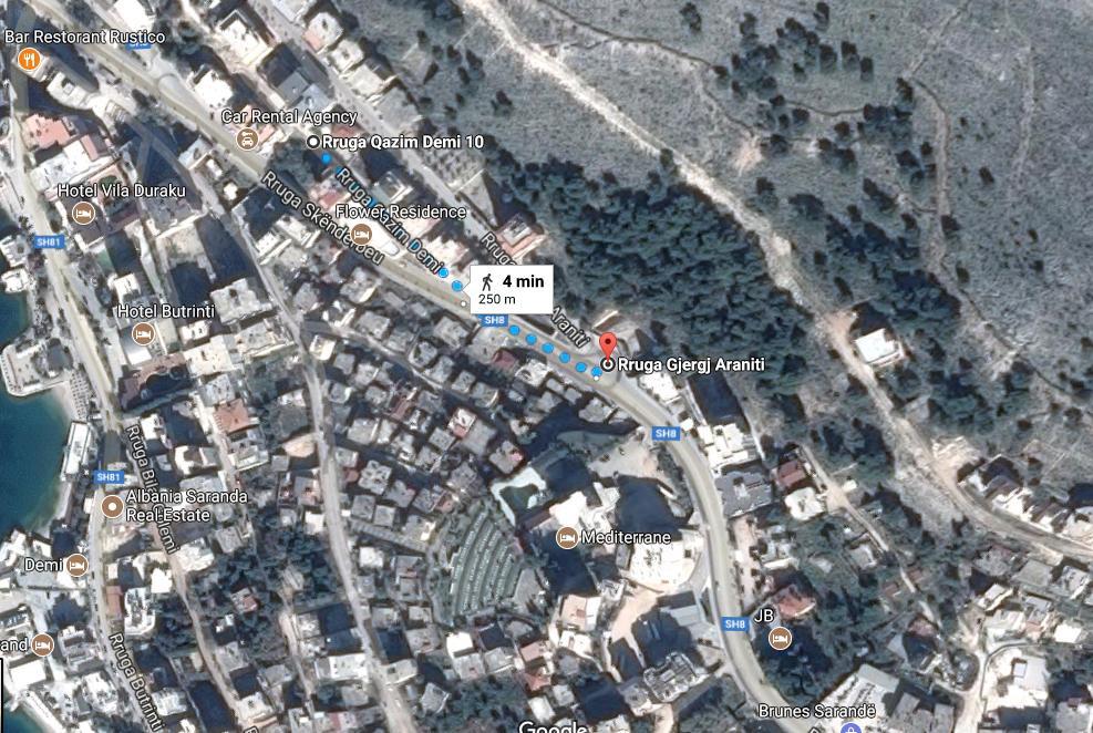 Jericho Rooms Sarande Bagian luar foto